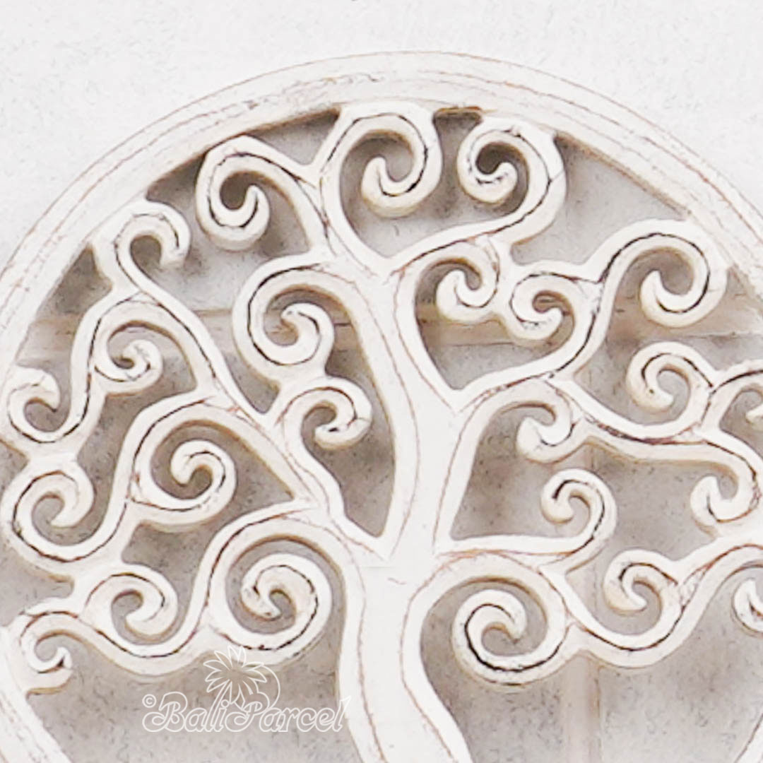 Wallhanging, Hand Made From Hardboard/ MDF, With White Wash Color.