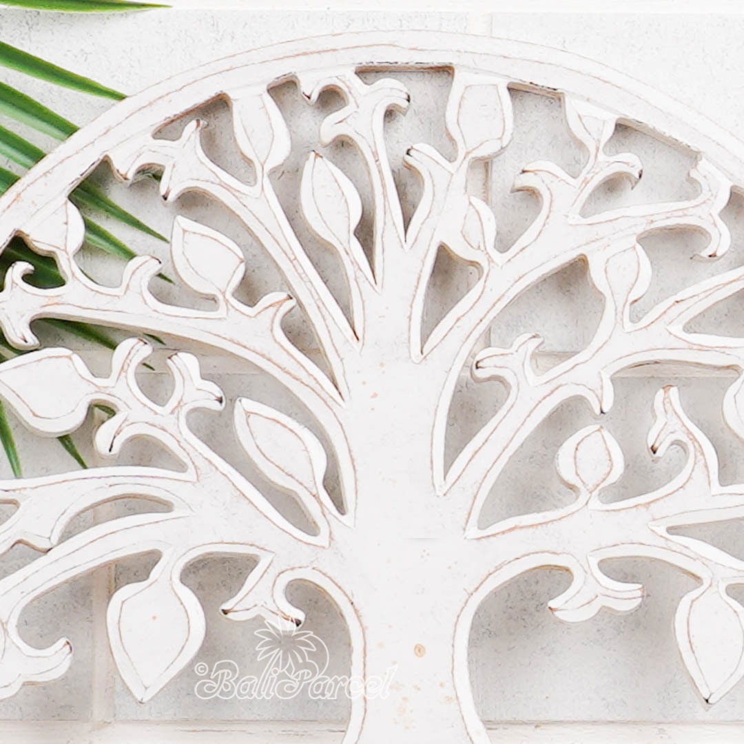 Wallhanging, Hand Made From Hardboard/ MDF, With White Wash Color.