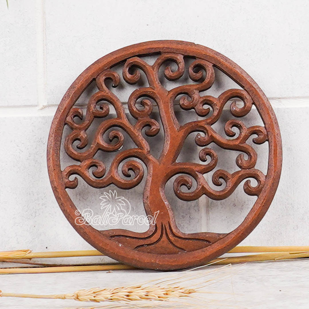 Wallhanging, Hand Made From Hardboard/ MDF, With Brown Color.