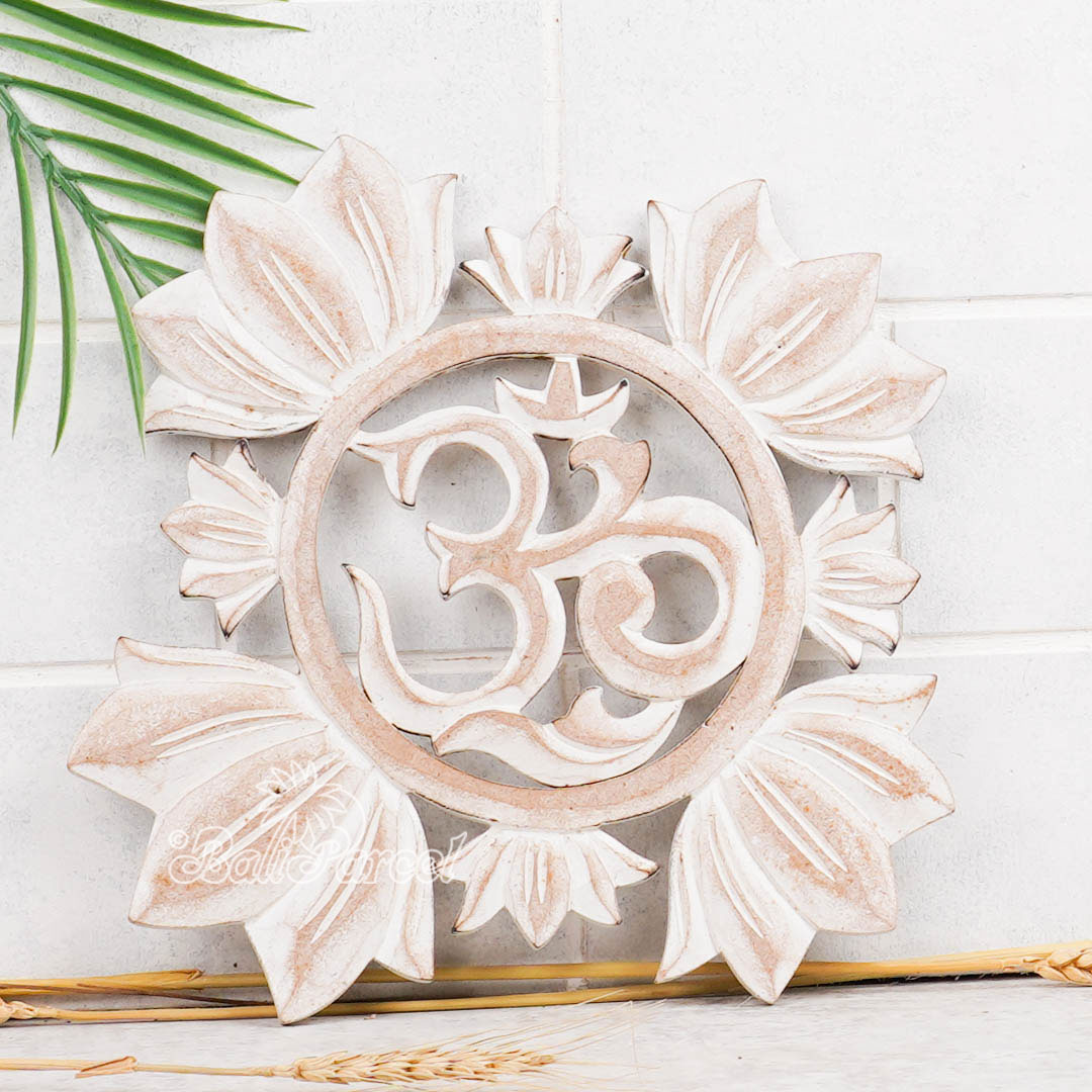 Wallhanging, Hand Made From Hardboard/ MDF, With White Wash Color.
