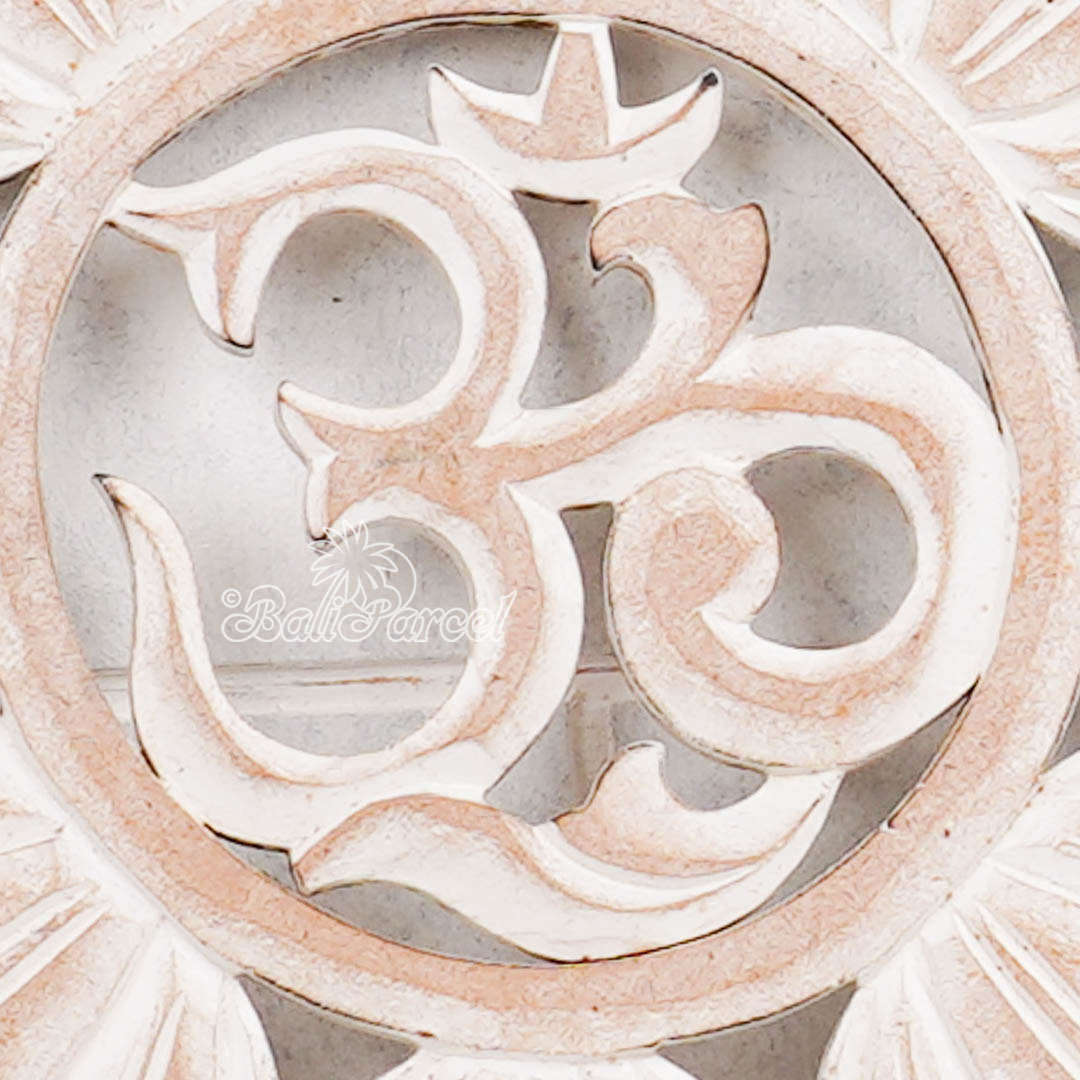 Wallhanging, Hand Made From Hardboard/ MDF, With White Wash Color.
