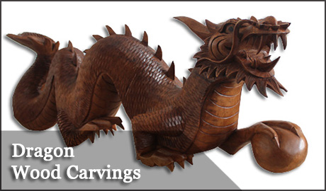 Dragons Wood Carvings