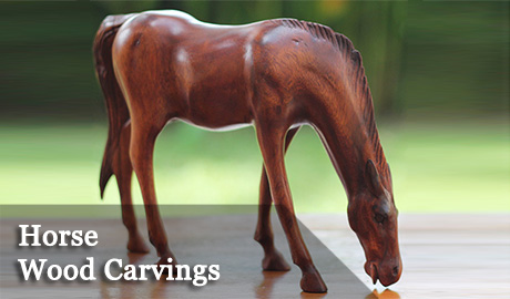 Horses Wood Carvings