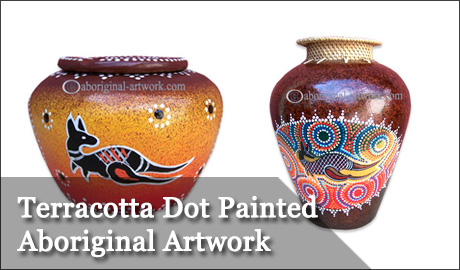 Terracotta Dot Painted