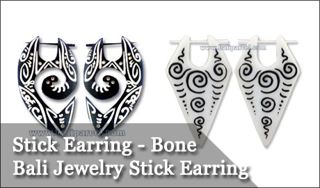 Stick Earring - Bone